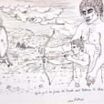 Apollo guida la freccia di Paride di Bruno Caruso