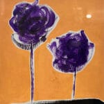 The purple flowers