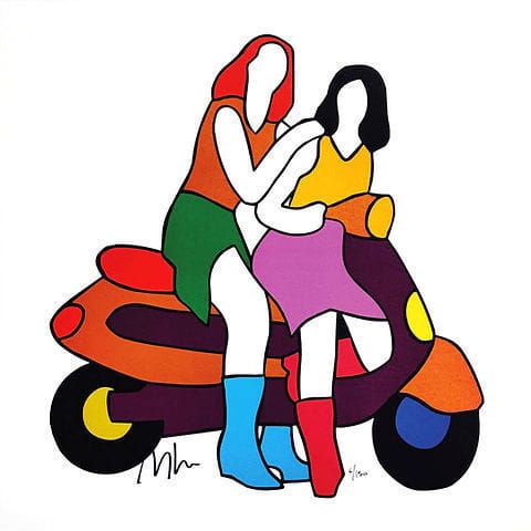 0015716_amiche-in-vespa.jpeg Amiche in vespa di Marco Lodola - immagine 1