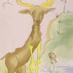 Le cerf se vojant dans l'eau - immagine 2