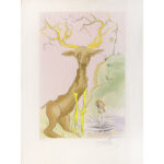 Le cerf se vojant dans l'eau - immagine 3