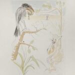 Le corbeau et le renard di Salvador Dalì