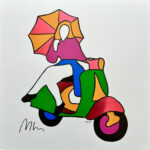 Pin up in vespa di Marco Lodola