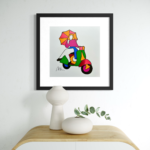 Pin up in vespa di Marco Lodola