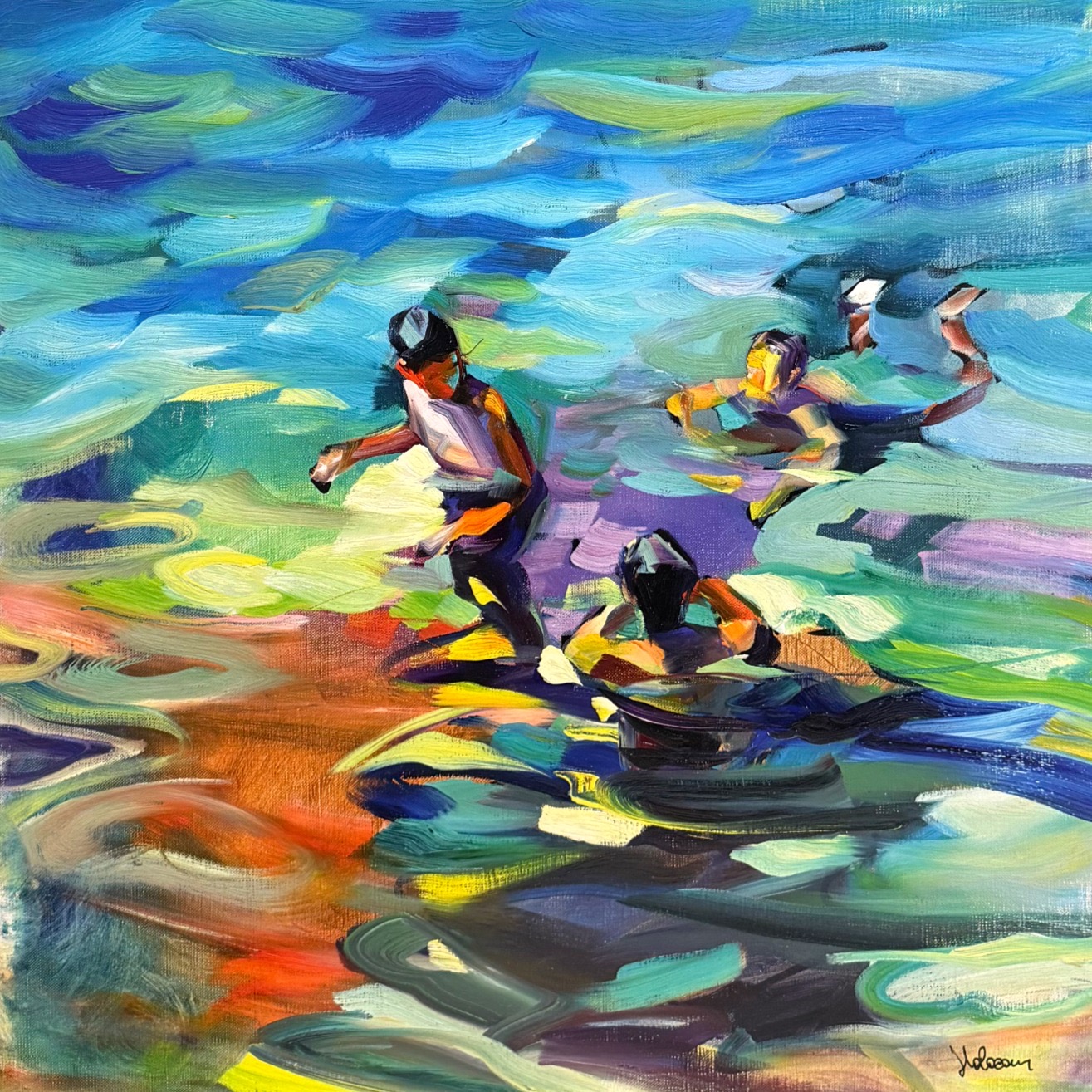 giochi d'acqua 70x70 Giochi d'acqua di Claudio Malacarne - immagine 1